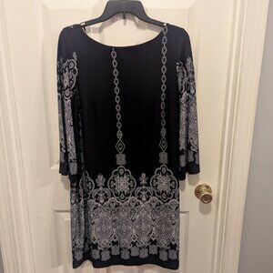 Enfocus studio navy and white dress - 12